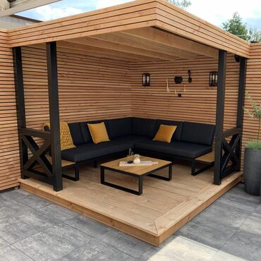 Digər bağ, çöl mebeli: Taxta bağ köşkü / açıq hava lounge pavilyonu - Dizayn: Müasir -da lalafo.az — 3 Digər bağ, çöl mebeli: Taxta bağ köşkü / açıq hava lounge pavilyonu - Dizayn: Müasir — 3