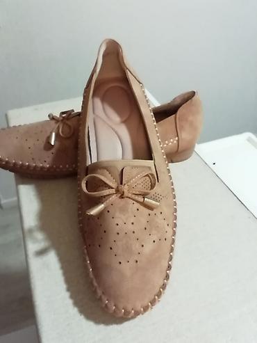 zene baletanke: Nove preudobne krem mokasine 39 broj. Unutrašnje gazište 25 cm — 1