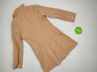 kolor camel: Płaszcz damski, rozmiar S — 3