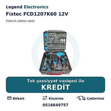 bosch perforator satilir: Elan başlığı: Elektrik alətlər dəsti Fixtec FCD1207K60 12V Elektrik — 1