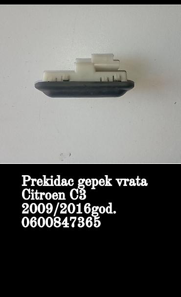 c4 2005: Prekidač gepek vrata za Citroën C3, kompatibilan sa modelima — 1