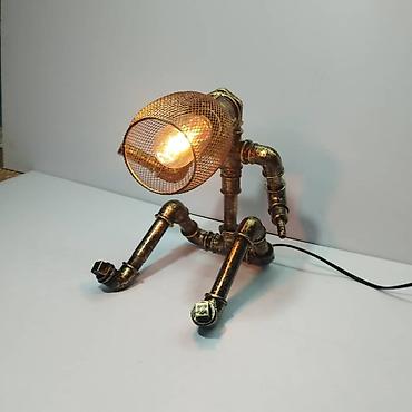 Декоративные настольные светильники: Лампы-скульптуры в стиле стимпанк/индастриал - Настольные светильники — 22