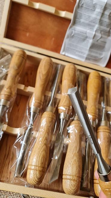 noževi prodaja: Set za rezbarenje drveta KRAFT Werkzeuge – 12 delova - Komplet alata — 10