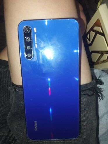 телефон рэдми: Redmi, Redmi Note 8T, Колдонулган, 128 ГБ, түсү - Көк, 2 SIM