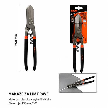 KMT Nemački tip gvozdena kožna makaze 9363686-A Prave makaze za lim