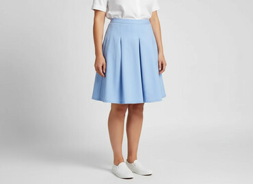 spódnice jeansowe czarne plus size: Women`s skirt, size 3XL