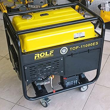 Генераторы: Бензиновый генератор ROLF TOP-11000ES Мощный трёхфазный/однофазный — 1
