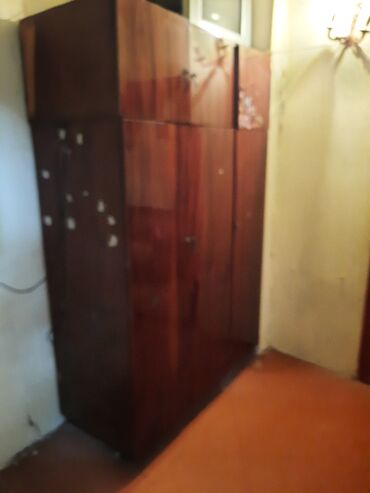 купить бу шкаф для одежды: Açılan, Düz dolab, Qarderob, paltar dolabı