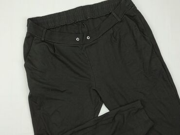 jeansy damskie ze ściągaczami: Material trousers, 2XL (EU 44), condition - Good