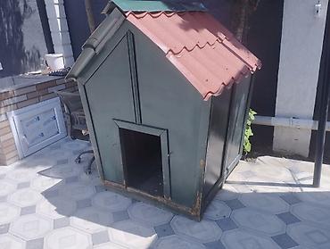 ev itiləri: Metaldan it evi – iri və orta ölçülü itlər üçün - Material: dayanıqlı — 5