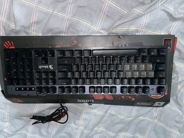 Техника и электроника: Клавиатура bloody b500 клавиатура в идеальном состоянии красная