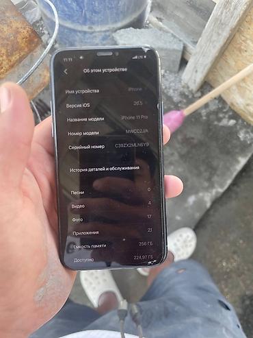 iphone cs: IPhone 11 Pro, Акб 100 оригиналга алмашкан Память 256 Трутон бар — 5