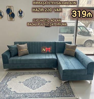 Satılır: *BİRBAŞA İSTEHSALDAN KÜNC DİVAN* Qeyd:*YENİDİR*🩵
