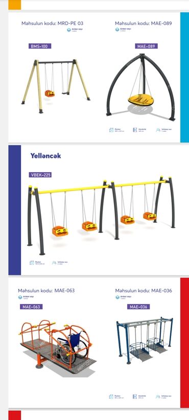 Manejlər: Uşaq meydançası üçün divara quraşdırılan oyun panelləri və yaylı — 8
