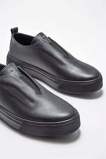 Ayaqqabılar: Məhsul: Qara rəngli ELLE SHOES brendi kişi slip-on ayaqqabı - — 2