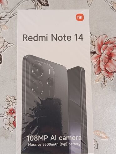 Redmi: Redmi, Redmi Note 14, Б/у, 256 ГБ, цвет - Черный, 2 SIM