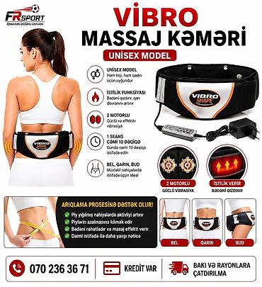 💥 Vibro masajor, Vibro shape (2 motor) ✅ 7/24 əlaqə saxlaya lalafo.az -da 💥 Vibro masajor, Vibro shape (2 motor) ✅ 7/24 əlaqə saxlaya
