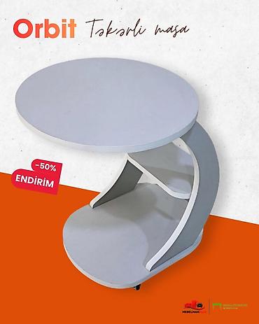 tek stolar: Jurnal masası, Yeni, Açılmayan, Laminat, Oval masa — 5
