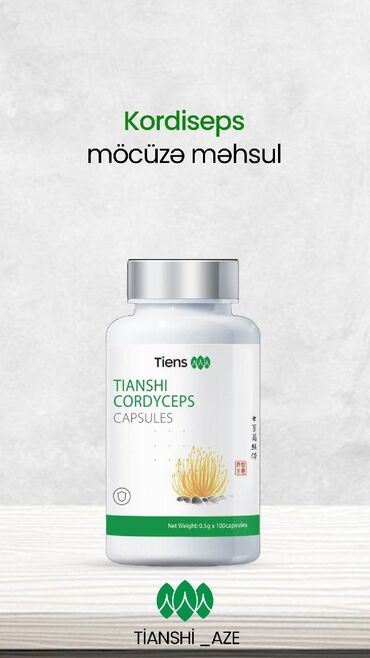 kökelmek ucun vitaminler: Tam təbii məhsul olan kordiseps yüksək effektli tənzimləyici