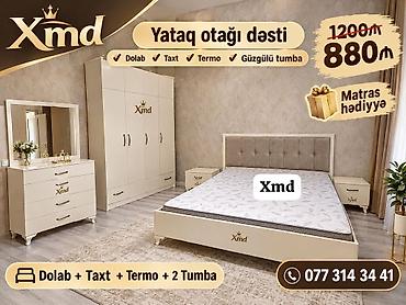 Xmd yataq otağı dəsti Komplekt: - Dolab (çox bölməli, asılqan və