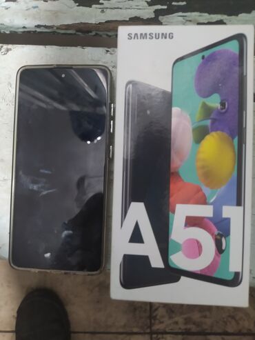 Samsung: Samsung Galaxy A51, Б/у, 64 ГБ, цвет - Синий, 2 SIM