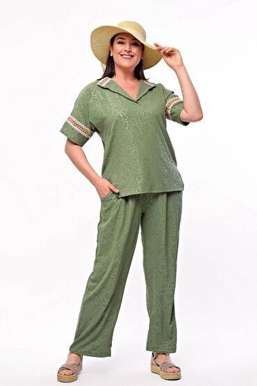 Kompleti: ***Hit kompleti za punije dame cena 3600 Pamuk viskoza elastin Siri — 13