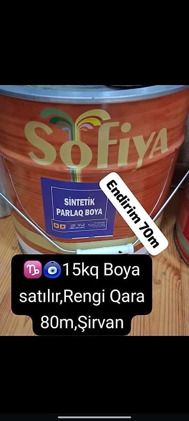 пищевой бак пластиковый 300 литров: Sofiya markalı “Süni (SINTETIK) Parlaq Boya” - Çəki: 15 kq - Rəng — 1