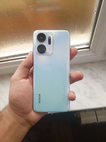 balaca telefonlar qiymeti: Honor X7a, 128 GB, rəng - Mavi, Sensor, Barmaq izi, İki sim kartlı