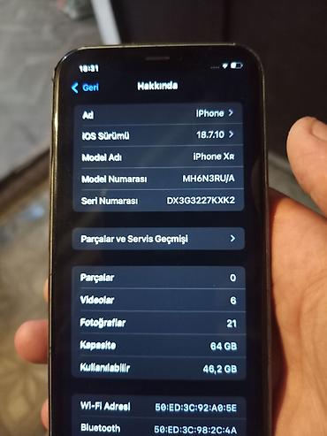 ayfon s 4: IPhone Xr, 64 GB, Ağ, Face ID — 3