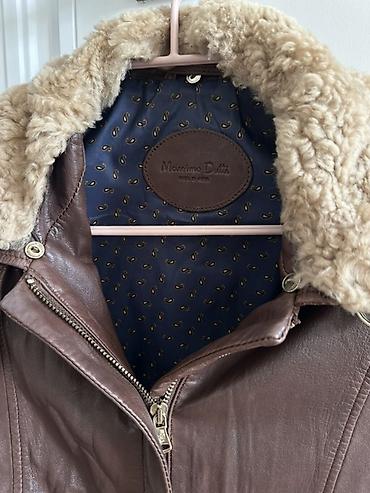 massimo duti: Кожаная куртка Massimo Dutti - Натуральная кожа, цвет тёплый — 3