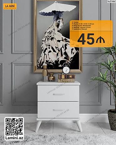 Tumba – Kod: 5986 - Ölçülər: E 40 × H 50 × Ə 40 sm - Rəng seçimi