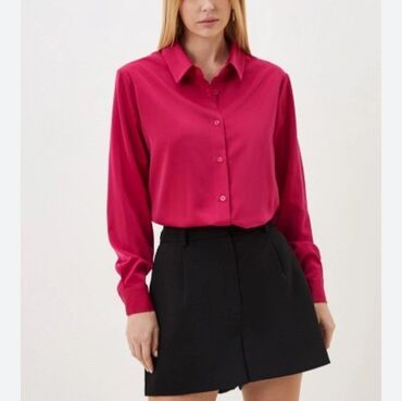 женские лосины: Блузка, Классикалык модель, Атлас, Solid print