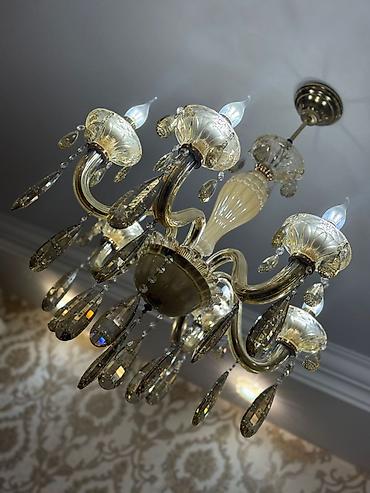 İşıqlandırma: Çılçıraq, 8 lampa, Metal — 5