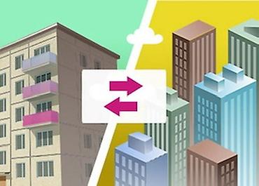 обмен дом: 2 комнаты, 44 м², 4 мкр 104 серия, 3 этаж — 1
