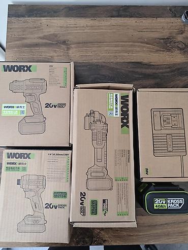 закрутка: Профессиональный комплект электроинструмента Worx (зелёная линейка — 1