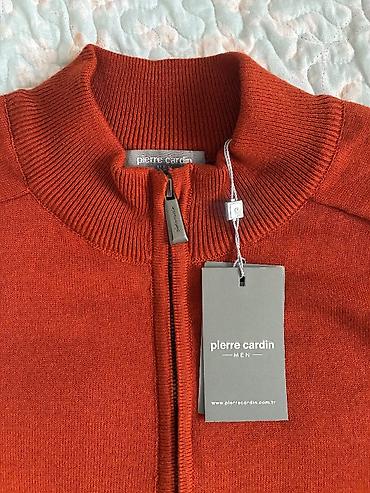 кардиган ош: Мужской свитер, L, Pierre Cardin, Новый, цвет - Оранжевый — 5