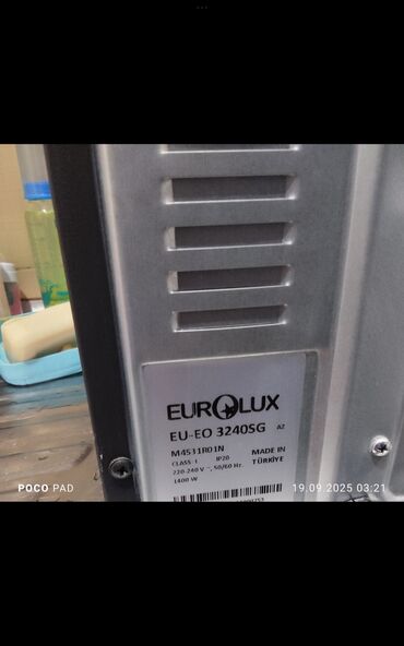 Duxovkalar: Duxovka Eurolux, Elektrik, rəng - Boz, Ayrıca dayanan — 17