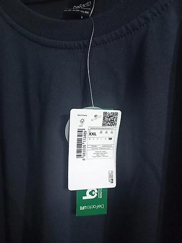 Futbolkalar: Futbolka, Defacto, 2XL, rəng - Göy — 2