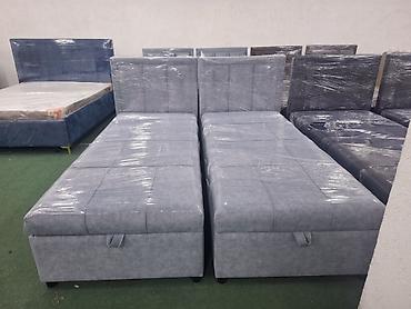 Односпальные кровати: Односпальная кровать, Новый, С мягким изголовьем, длина - 2 см — 2