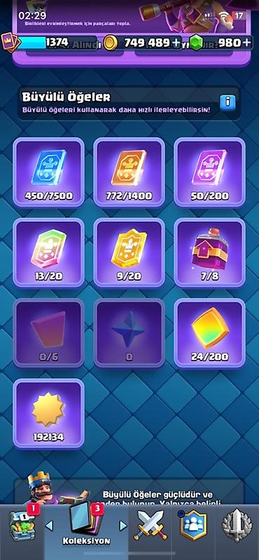 kohnə əsyalar: Clash Royale hesabı – uzunmüddətli aktiv profil - Xüsusi nişan: 10 — 3