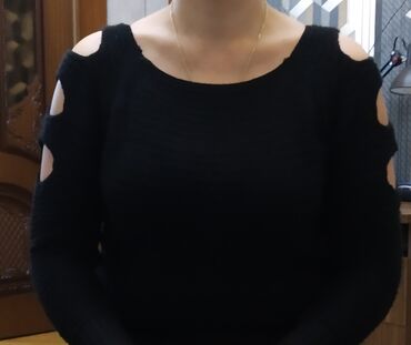 свитер: Женский свитер 4XL (EU 48), цвет - Черный