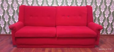 купить диван бу недорого: İşlənmiş, Divan, 2 kreslo, Açılmayan