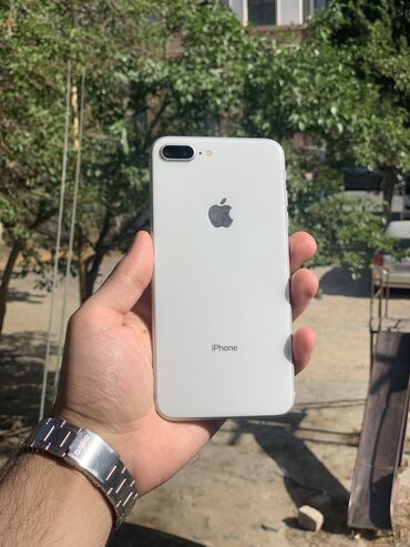 IPhone 8 Plus, 64 GB, Gümüşü, Barmaq izi, Simsiz şarj, Sənədlərlə