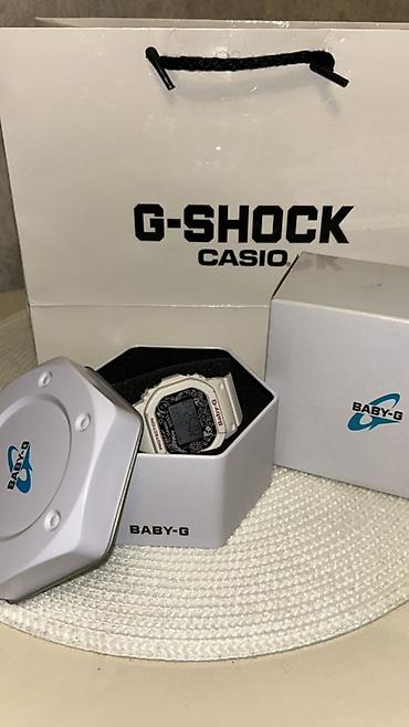 elektrikli saat: CASIO Baby-G saat – model BGD-560SK-7DR - Rəng: ağ (silikon rezin — 2