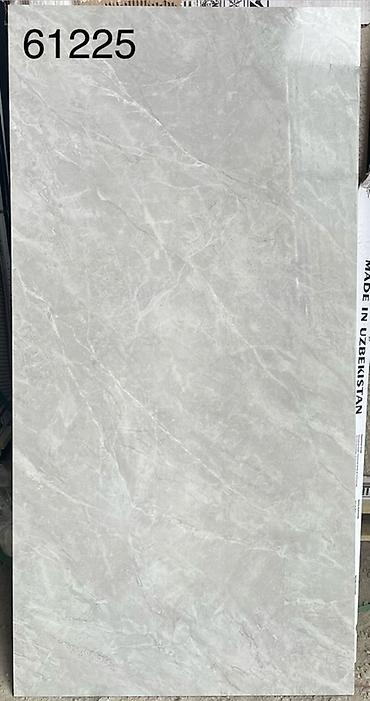 Керамогранит: Назначение: Для пола, цвет - Серый, Глянцевое покрытие, 60x120 см — 1