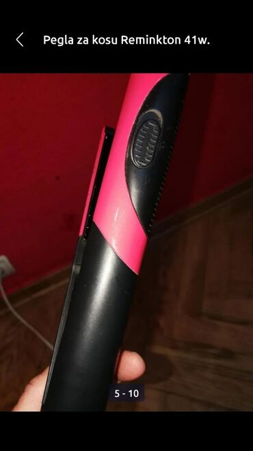 Prese za kosu: Pegla za kosu 41 w Remington dobra ispravna. Kabal uredu. Zbog — 8