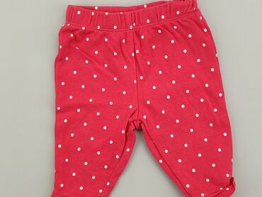 kombinezon róż 86: Niemowlęce spodnie materiałowe, 0-3 m, 56-62 cm, Carter's, stan - Bardzo dobry