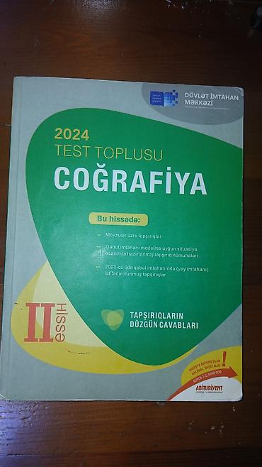 İdman və hobbi: Məhsul: DİM Coğrafiya – 2024 Test Toplusu (II hissə) az işlənib içi — 1