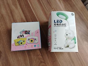 Foto və videokameralar: Uşaq fotoaparatı + LED şarj olunan masa lampasi. Ikisi da ideal — 1