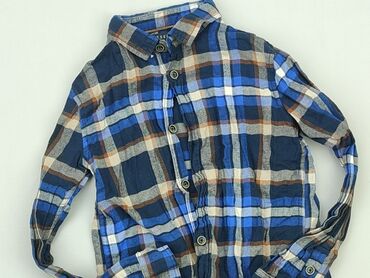 top z rekawem: Shirt 8 years, condition - Very good, pattern - Cell, color - Blue